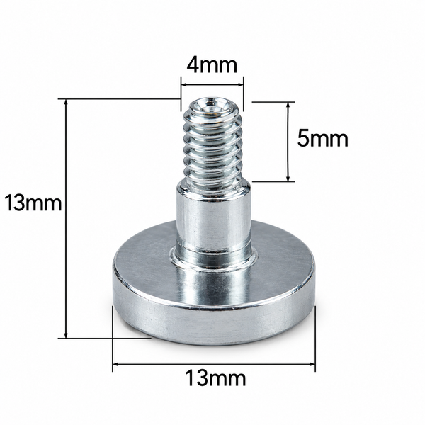 Magnet neodim M4/D13 mm pentru module LED